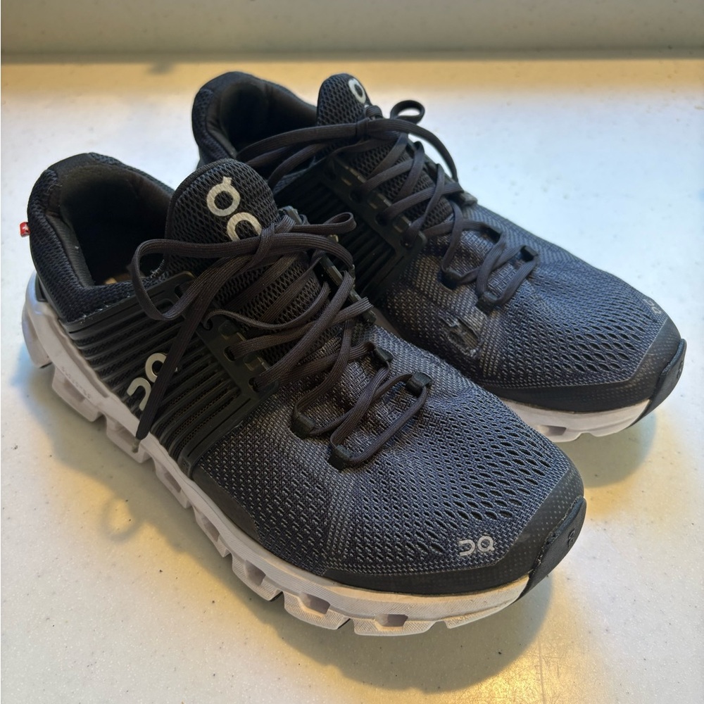 On Running Helion Black and White Sneakers